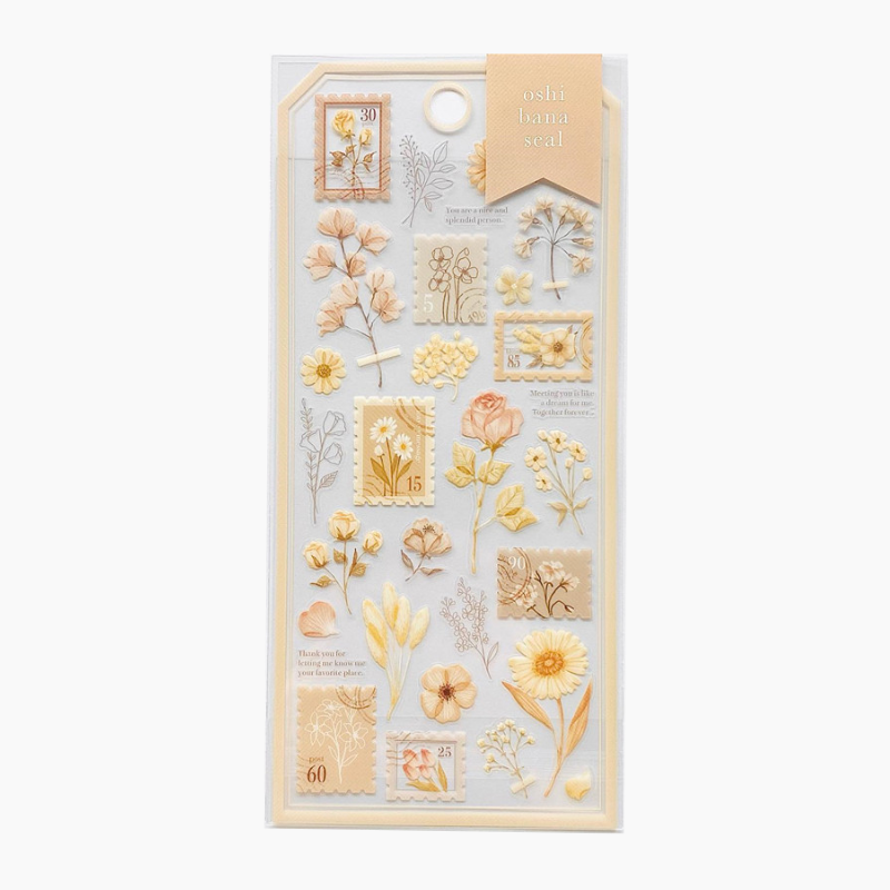 Mind Wave Oshibana Floral Stamp Stickers