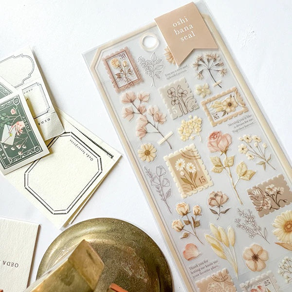 Mind Wave Oshibana Floral Stamp Stickers