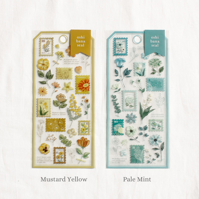 Mind Wave Oshibana Floral Stamp Stickers
