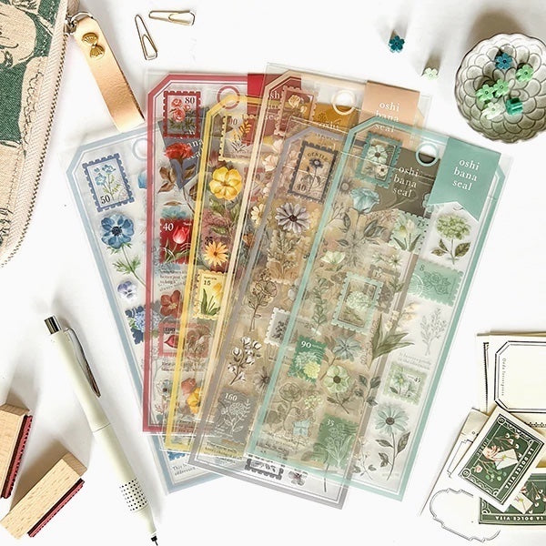 Mind Wave Oshibana Floral Stamp Stickers