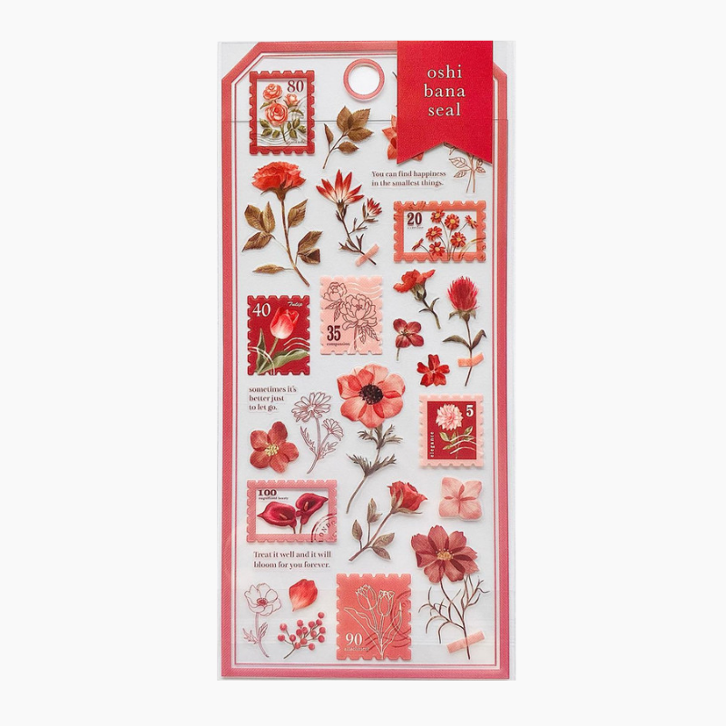 Mind Wave Oshibana Floral Stamp Stickers