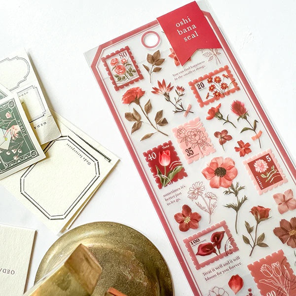 Mind Wave Oshibana Floral Stamp Stickers