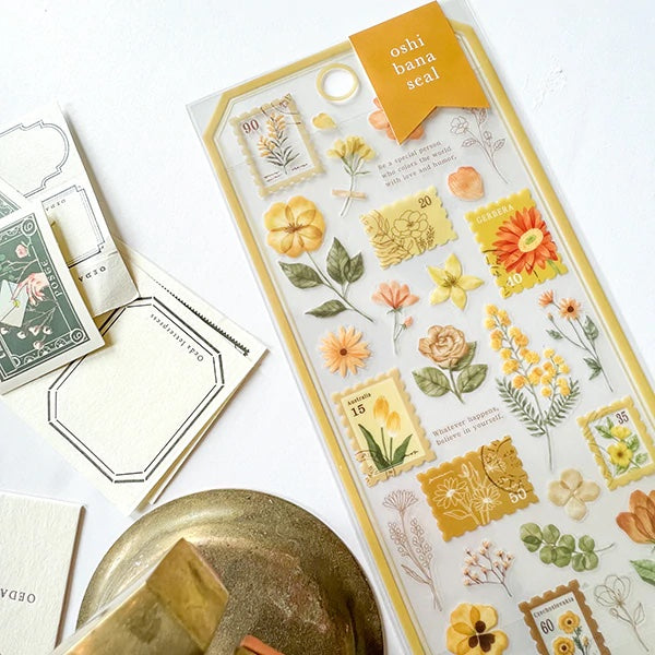 Mind Wave Oshibana Floral Stamp Stickers