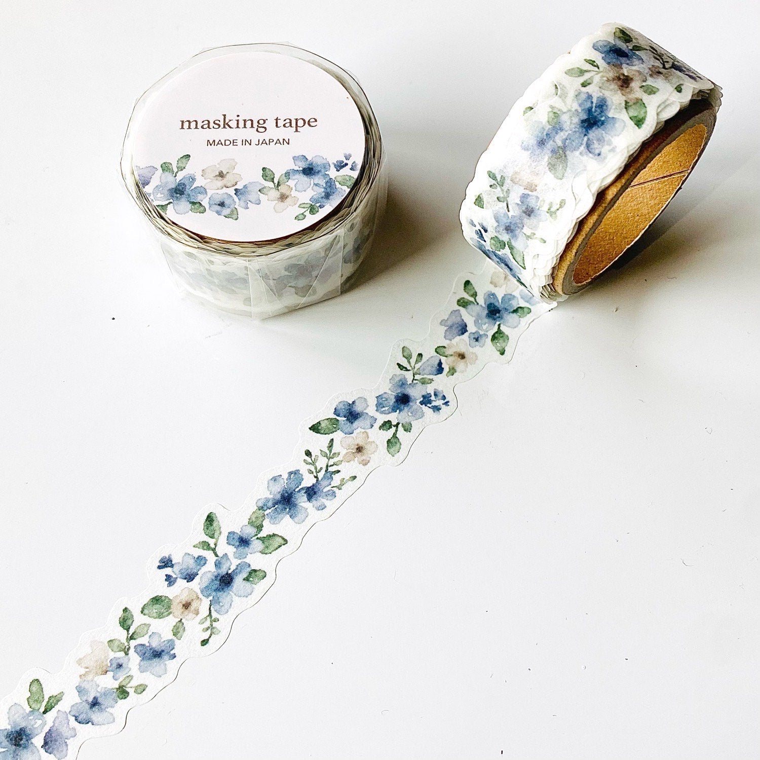 Mind Wave Palette Series Masking Tape - Blue Flowers