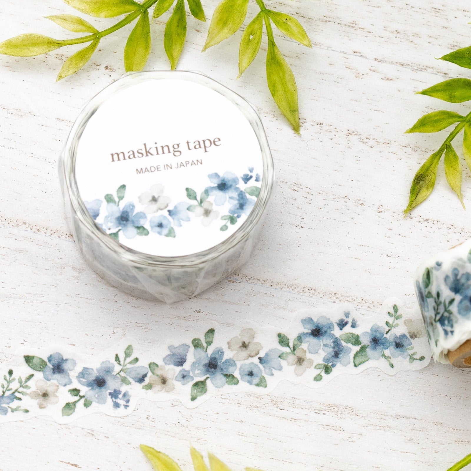 Mind Wave Palette Series Masking Tape - Blue Flowers