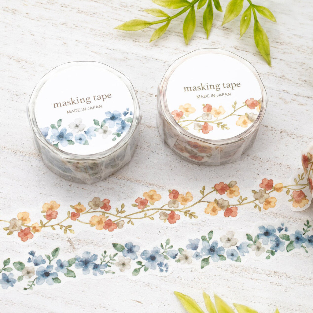 Mind Wave Palette Series Masking Tape - Vintage Flowers