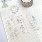 Mind Wave Vintage Clear Masking Tape - Calm Line