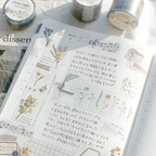 Mind Wave Vintage Clear Masking Tape - Calm Line