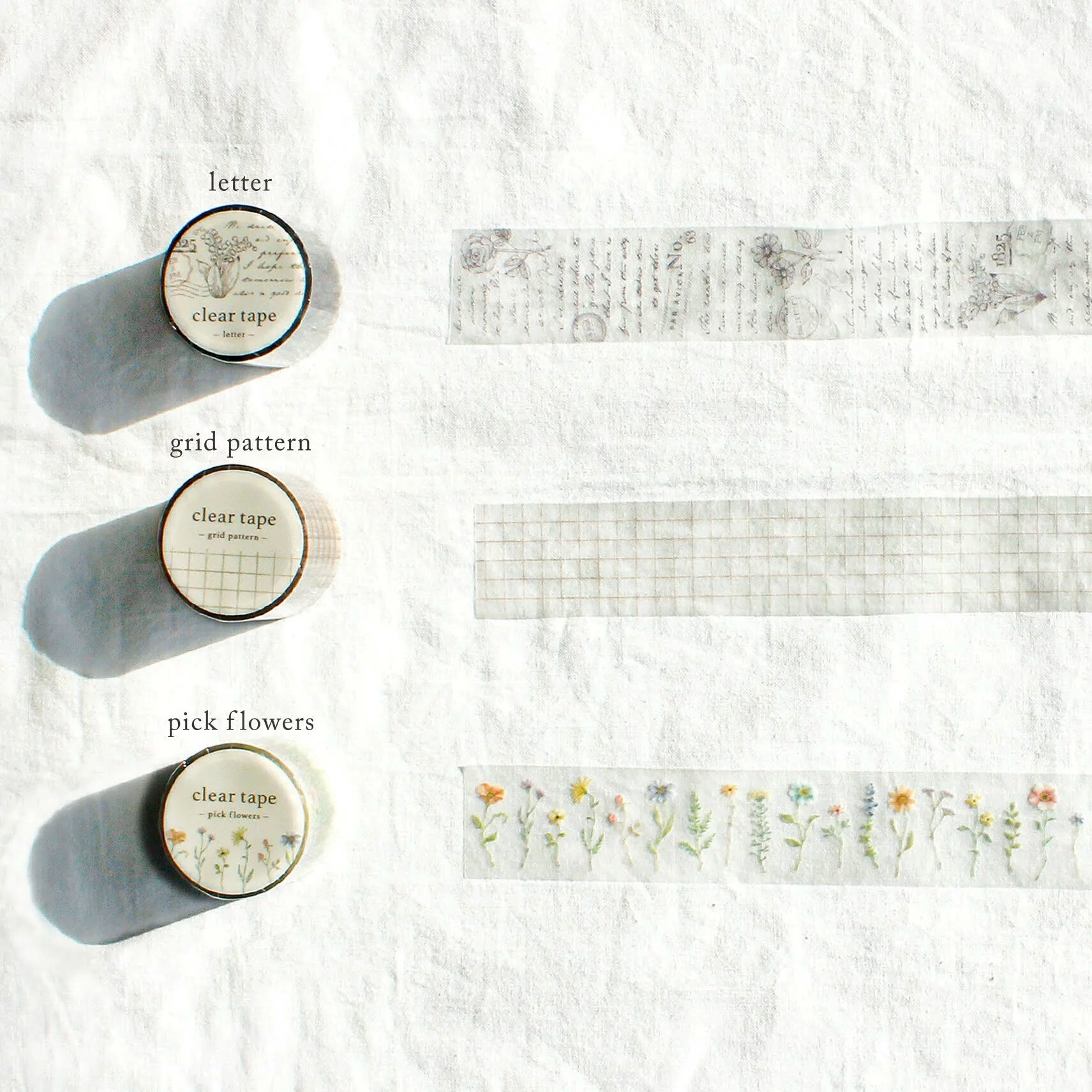 Mind Wave Vintage Clear Masking Tape - Grid Pattern