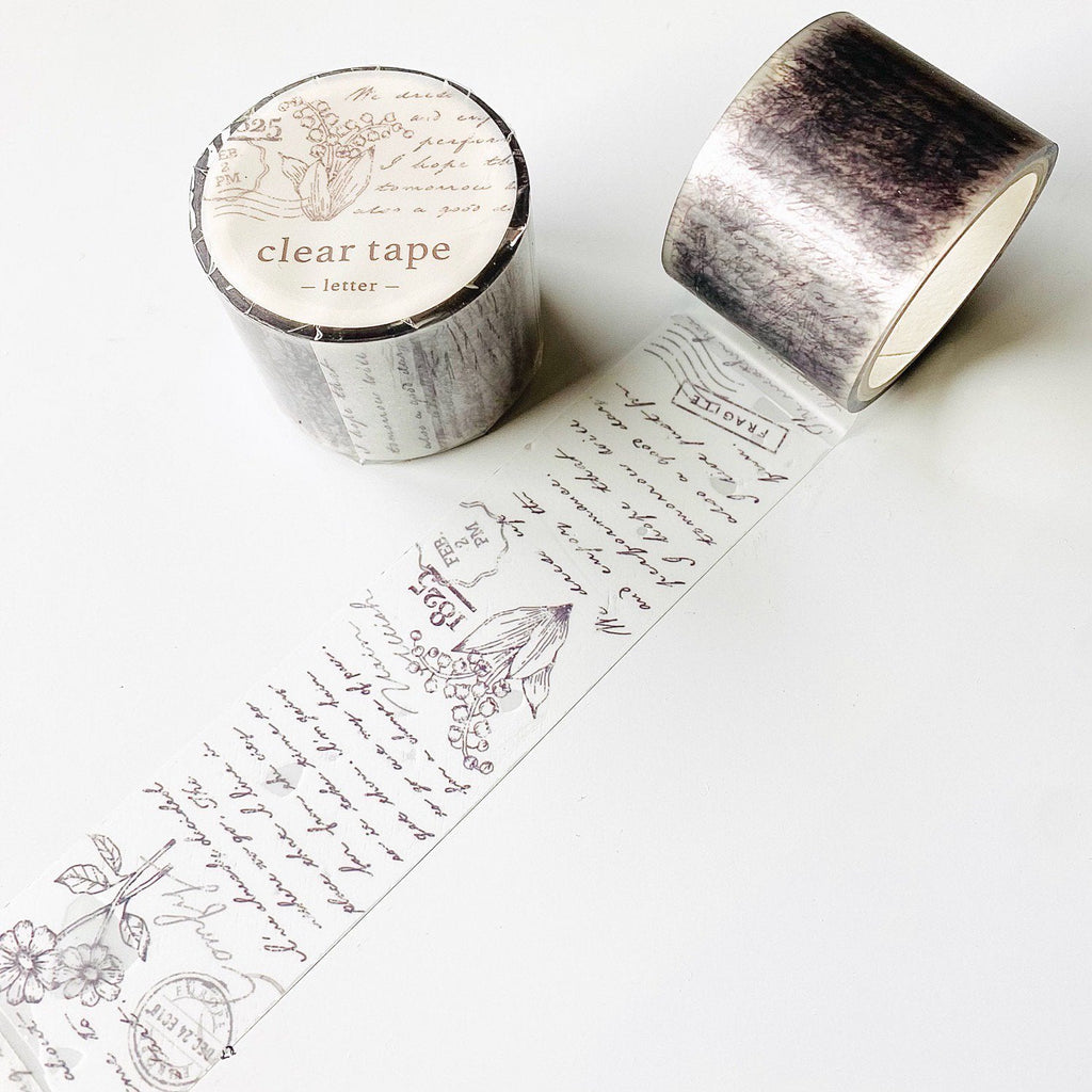 Mind Wave Vintage Clear Masking Tape - Letter