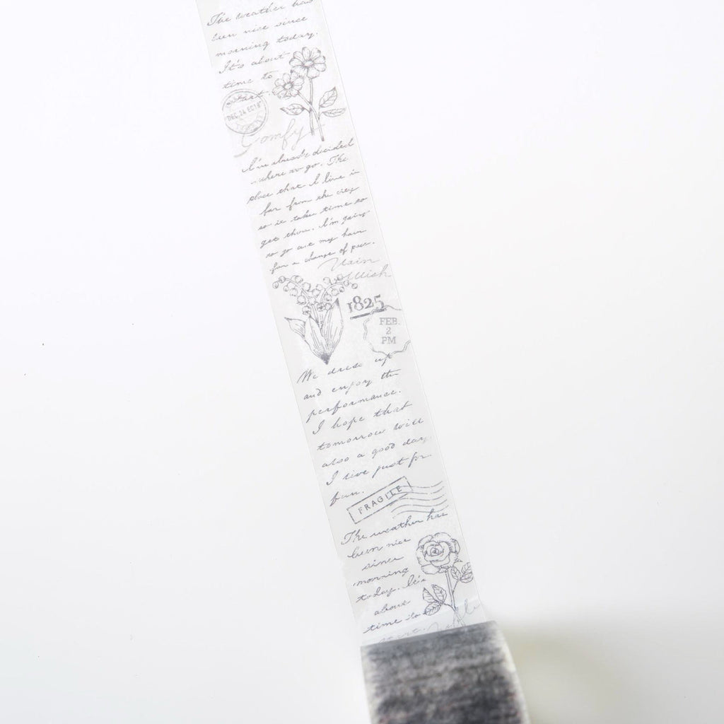 Mind Wave Vintage Clear Masking Tape - Letter