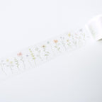 Mind Wave Vintage Clear Masking Tape - Pick Flowers