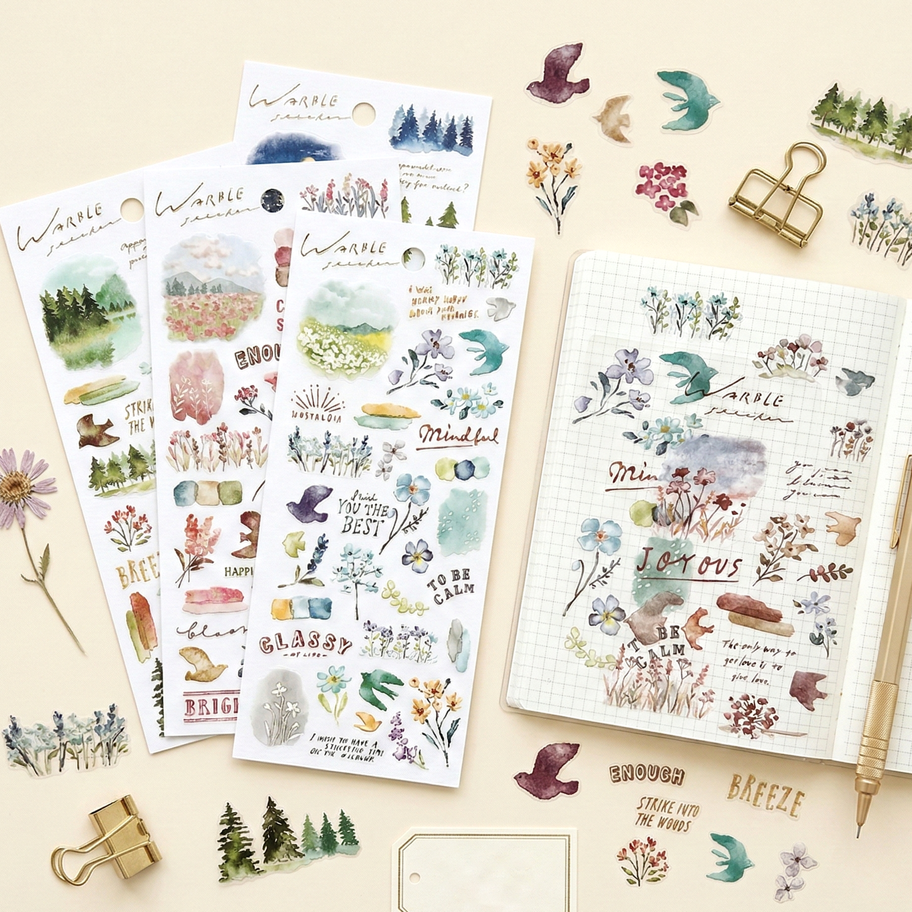 Mind Wave Warble Stickers
