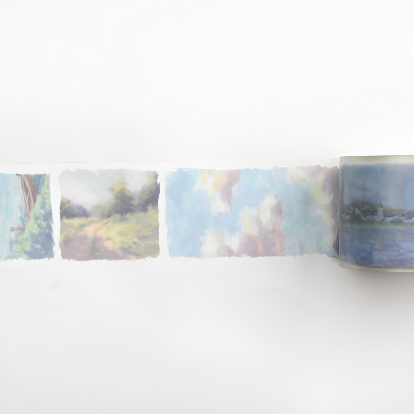 Mind Wave Wide Clear Tape - Landscape - Greenery