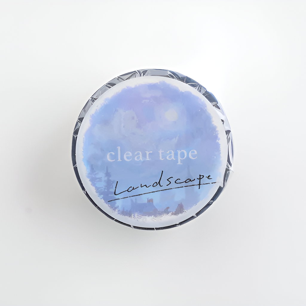 Mind Wave Wide Clear Tape - Landscape - Midnight Moonlight
