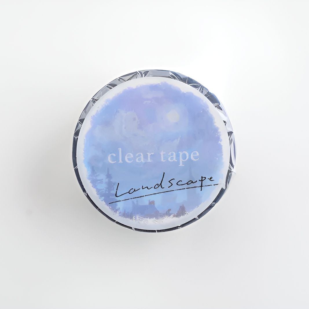 Mind Wave Wide Clear Tape - Landscape - Midnight Moonlight