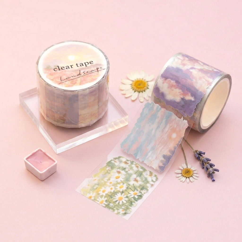Mind Wave Wide Clear Tape - Landscape - Sunset
