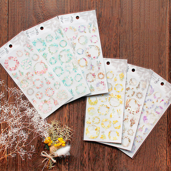 Mind Wave Wreath Stickers