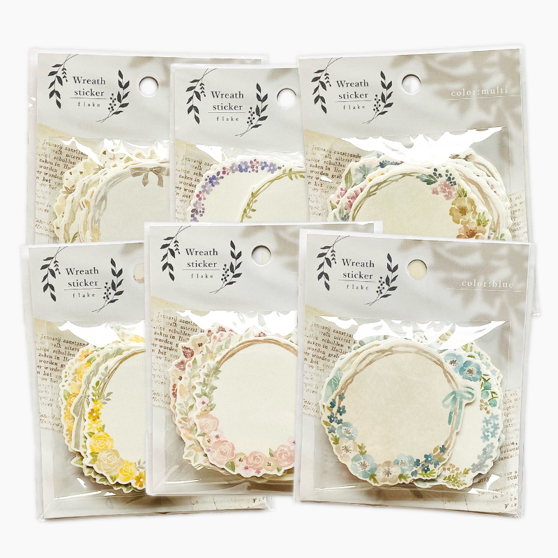 Mind Wave Wreath Stickers
