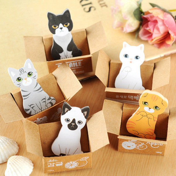 Kitty In A Box Sticky Notes