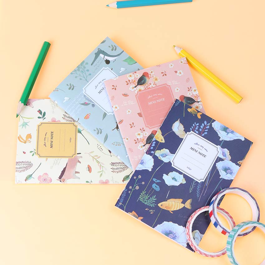 INDIGO Mini Floral Notebook