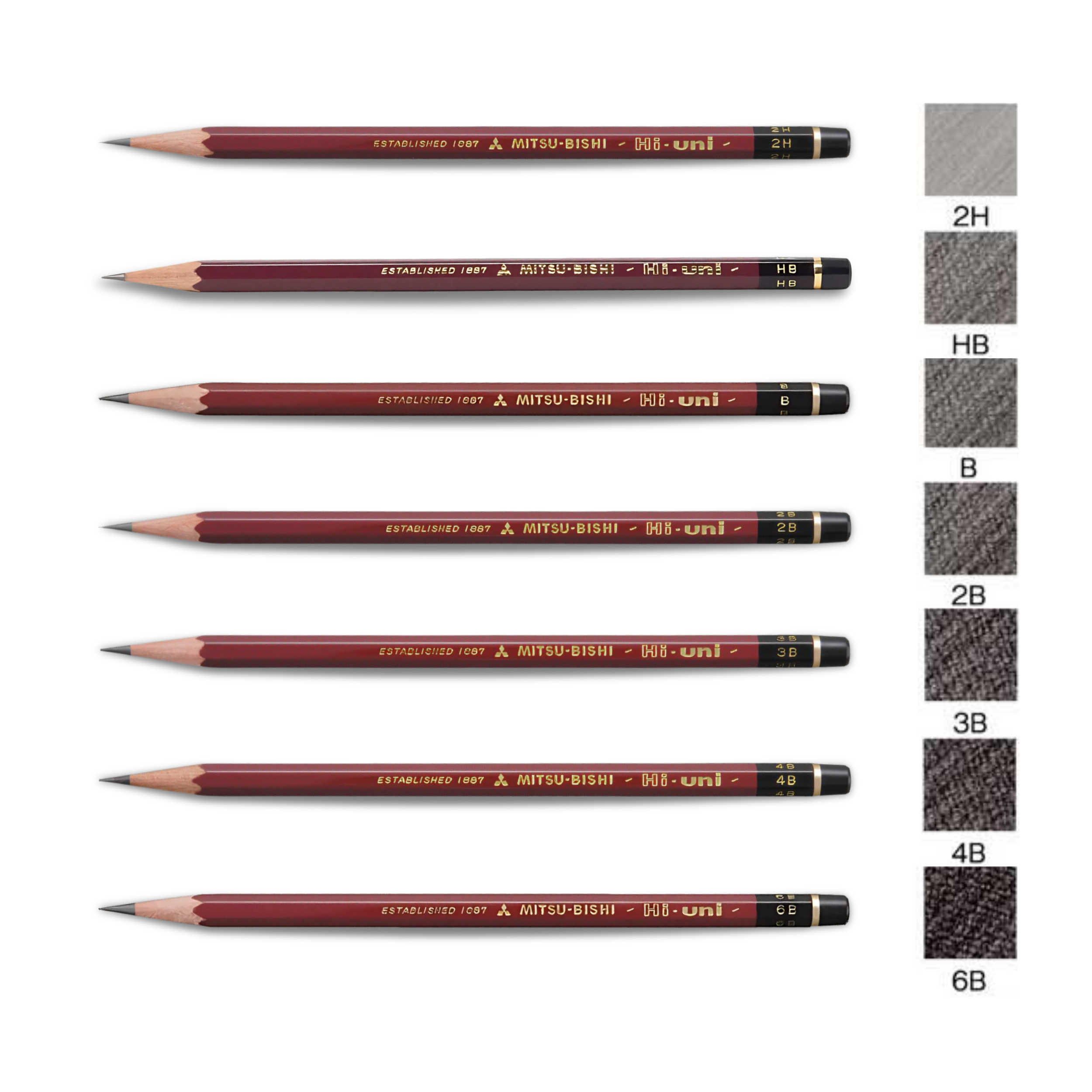 Hi-uni Pencil - 4B - 12 pcs.