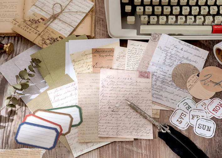 Mixed Kraft Paper - Vintage Letter