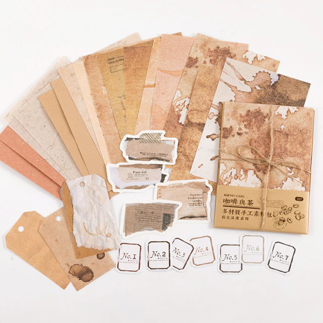 Mixed Kraft Paper - Vintage Paper