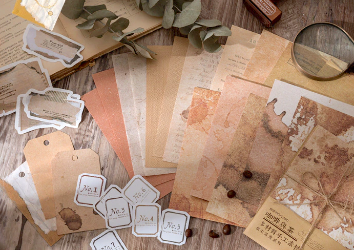 Mixed Kraft Paper - Vintage Paper