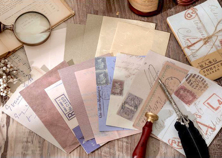 Mixed Kraft Paper - Vintage Postcard