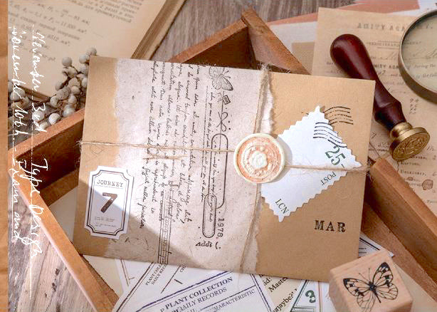Mixed Kraft Paper - Vintage Postcard