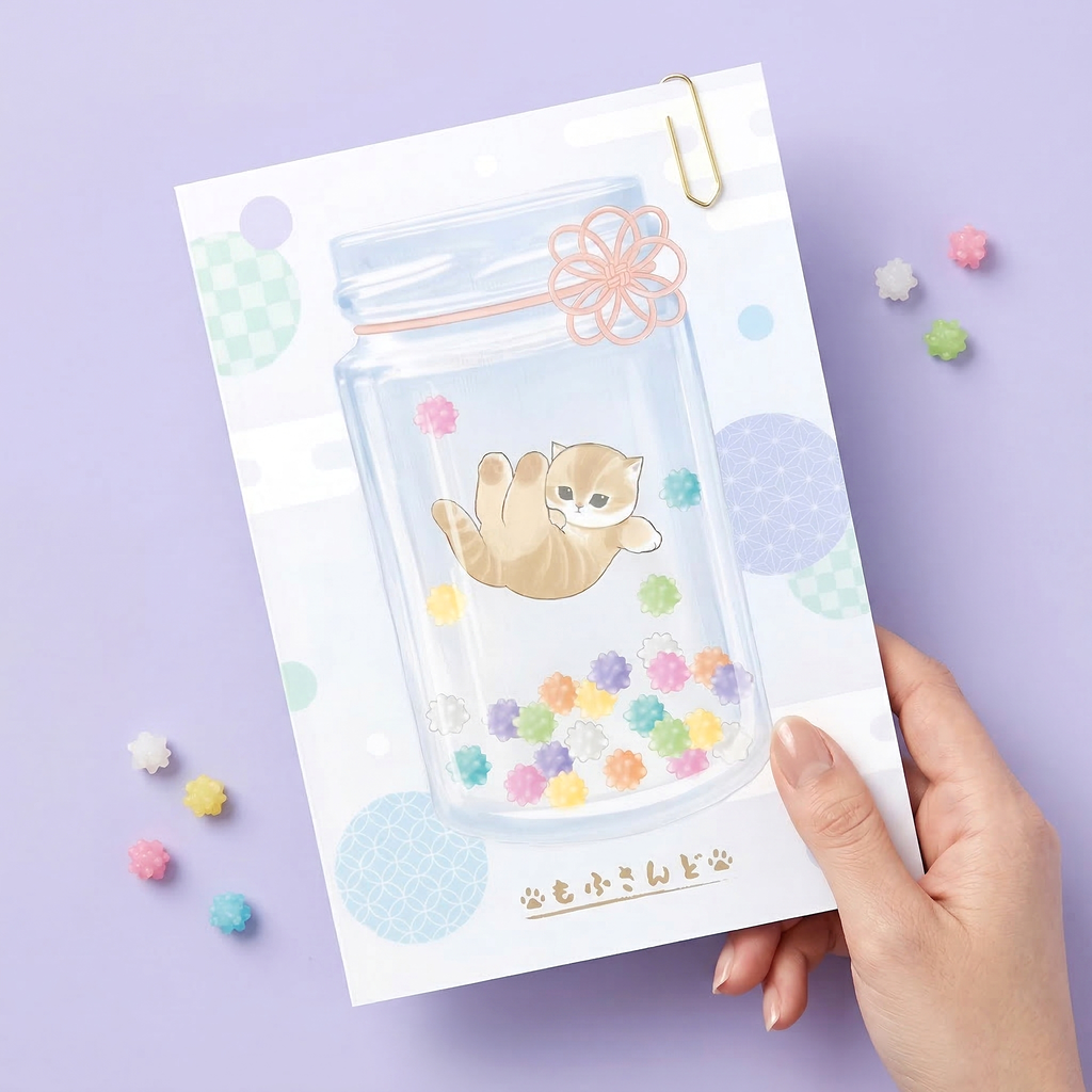 Mofusand Candy Jar A5 Notebook - Limited Spring Edition