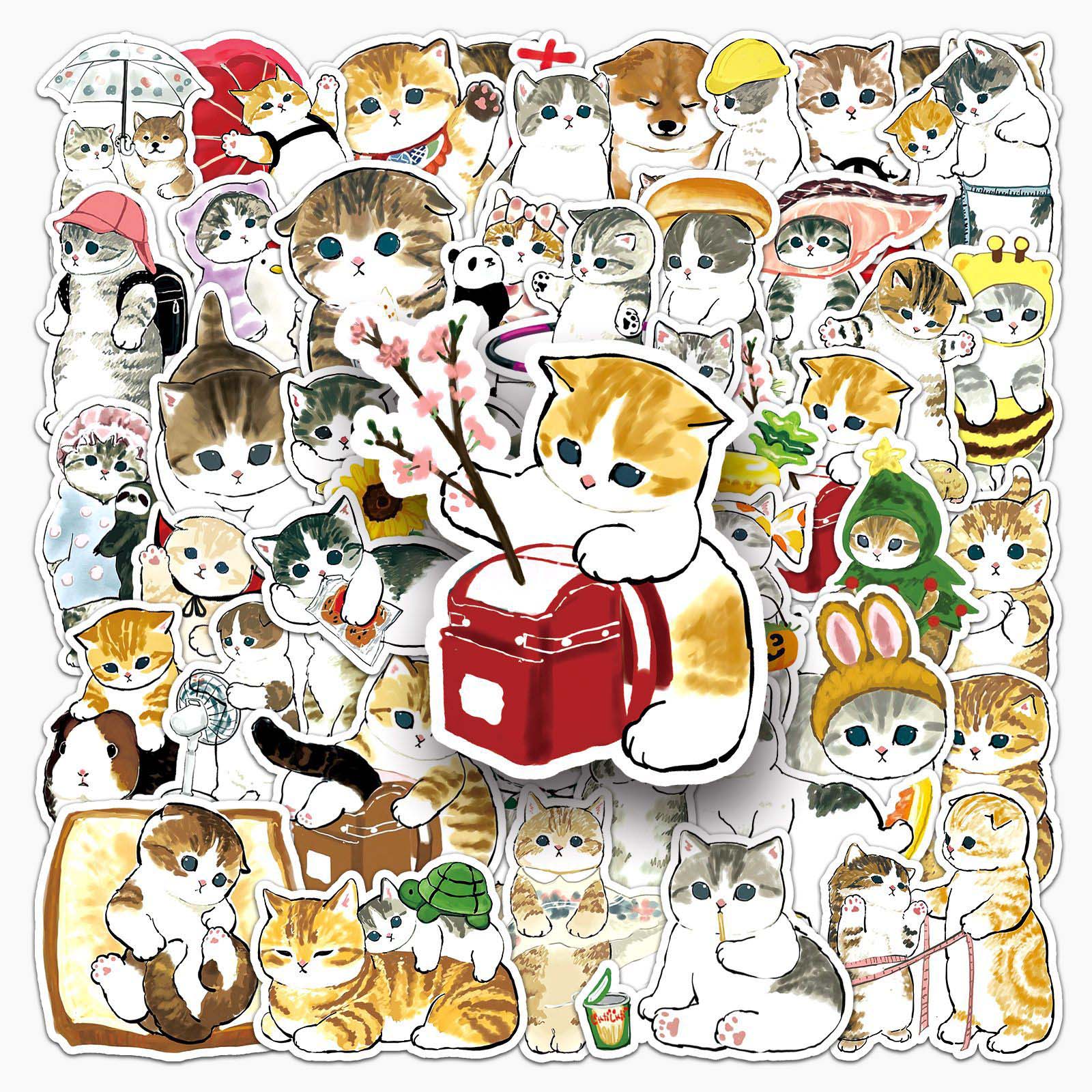 Mofusand Cat Stickers - Set of 50