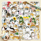 Mofusand Cat Stickers - Set of 50