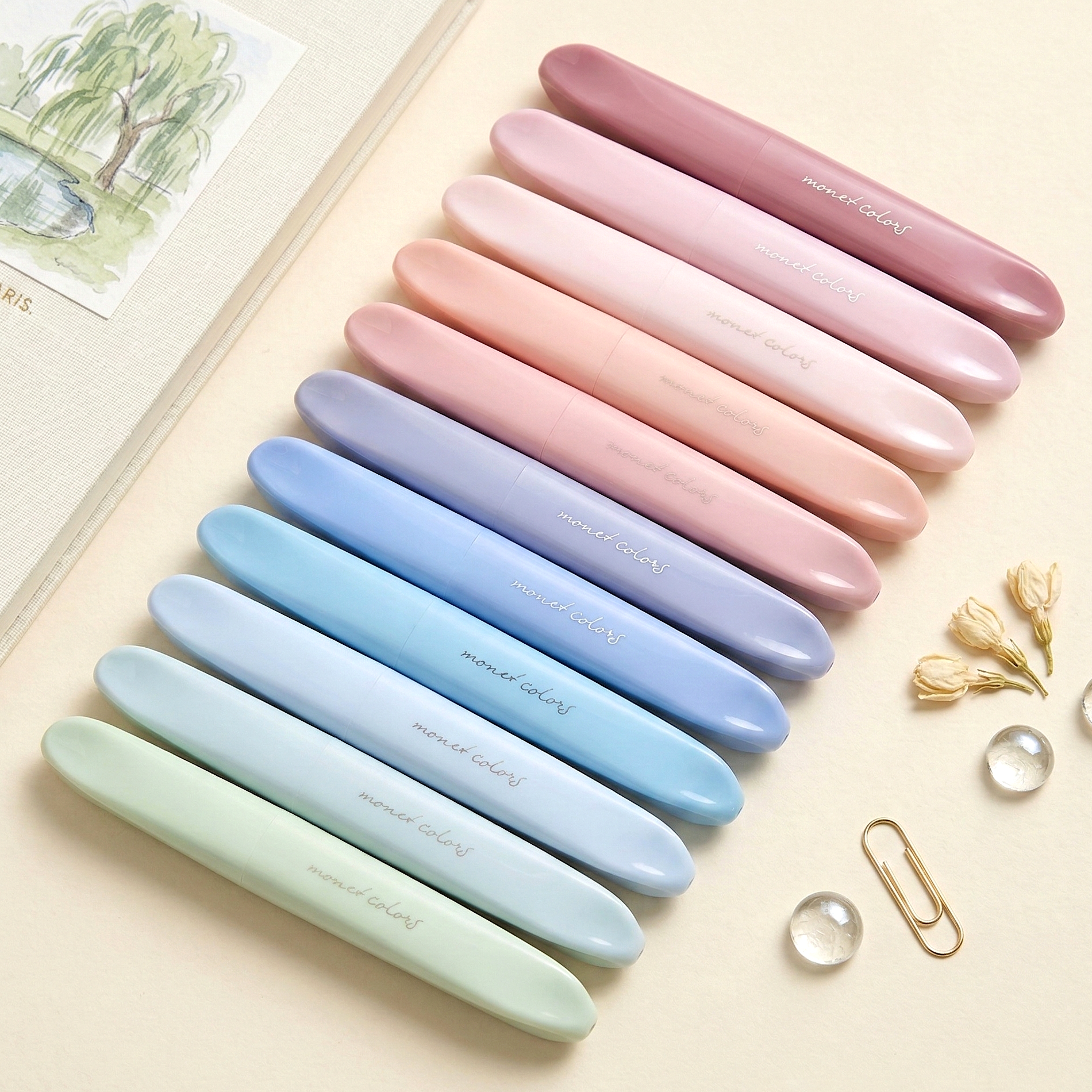 Monet Colors Aesthetic Highlighters