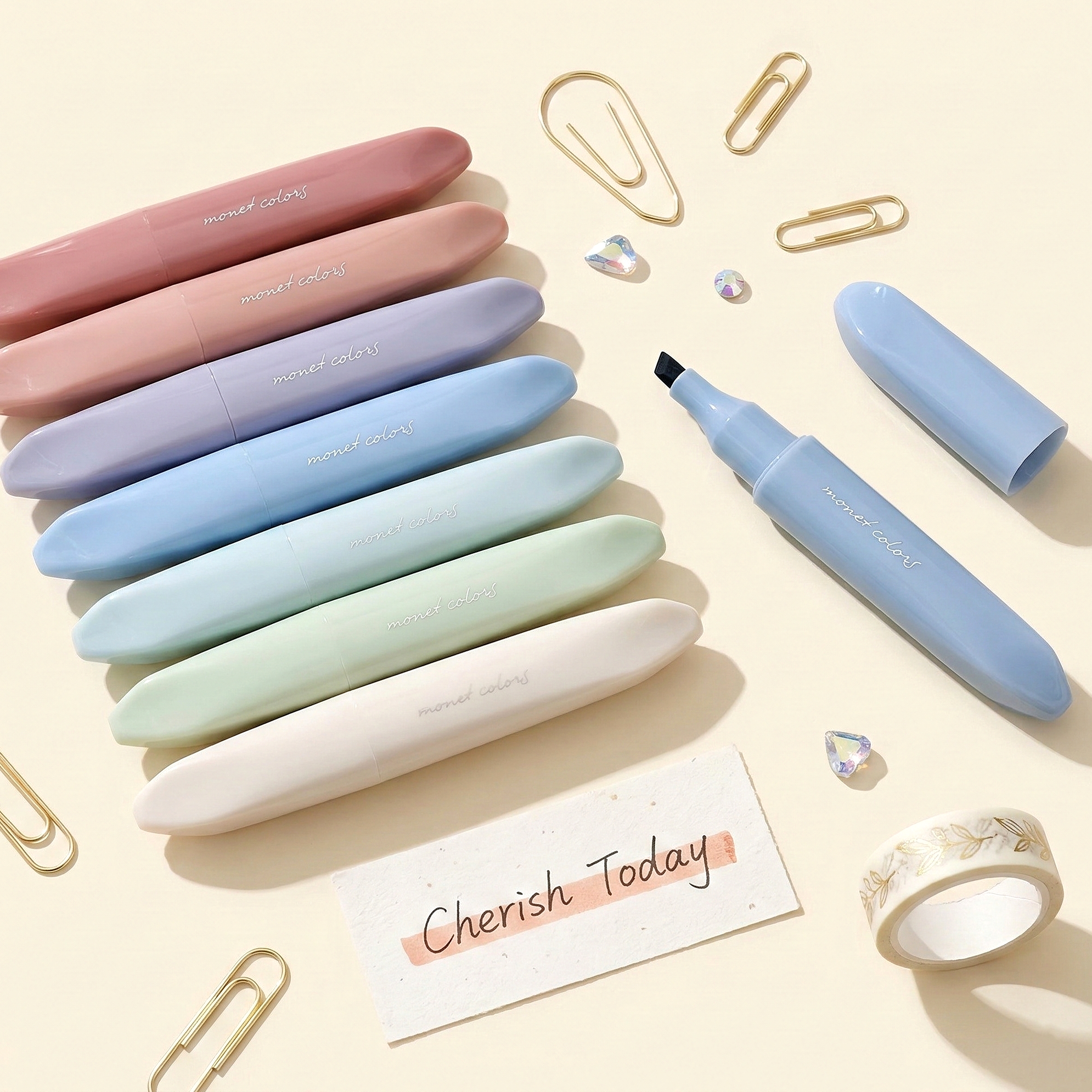 Monet Colors Aesthetic Highlighters