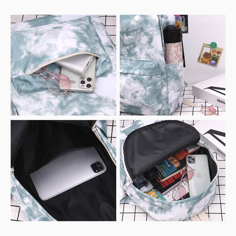 Unicolor Tie-Dye Backpack (4 Colors)