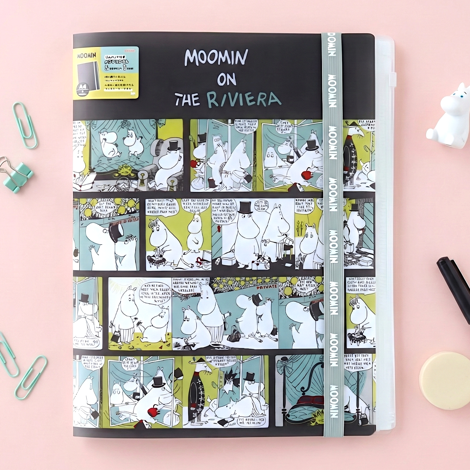 Moomin A4 Clear Book - Moomin On The Riviera