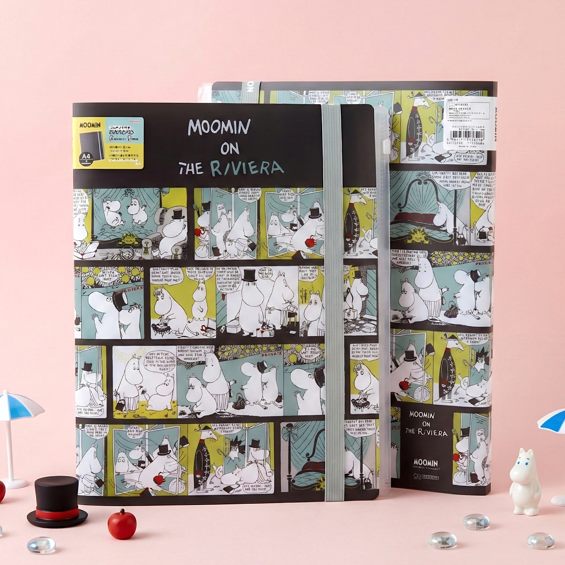 Moomin A4 Clear Book - Moomin On The Riviera