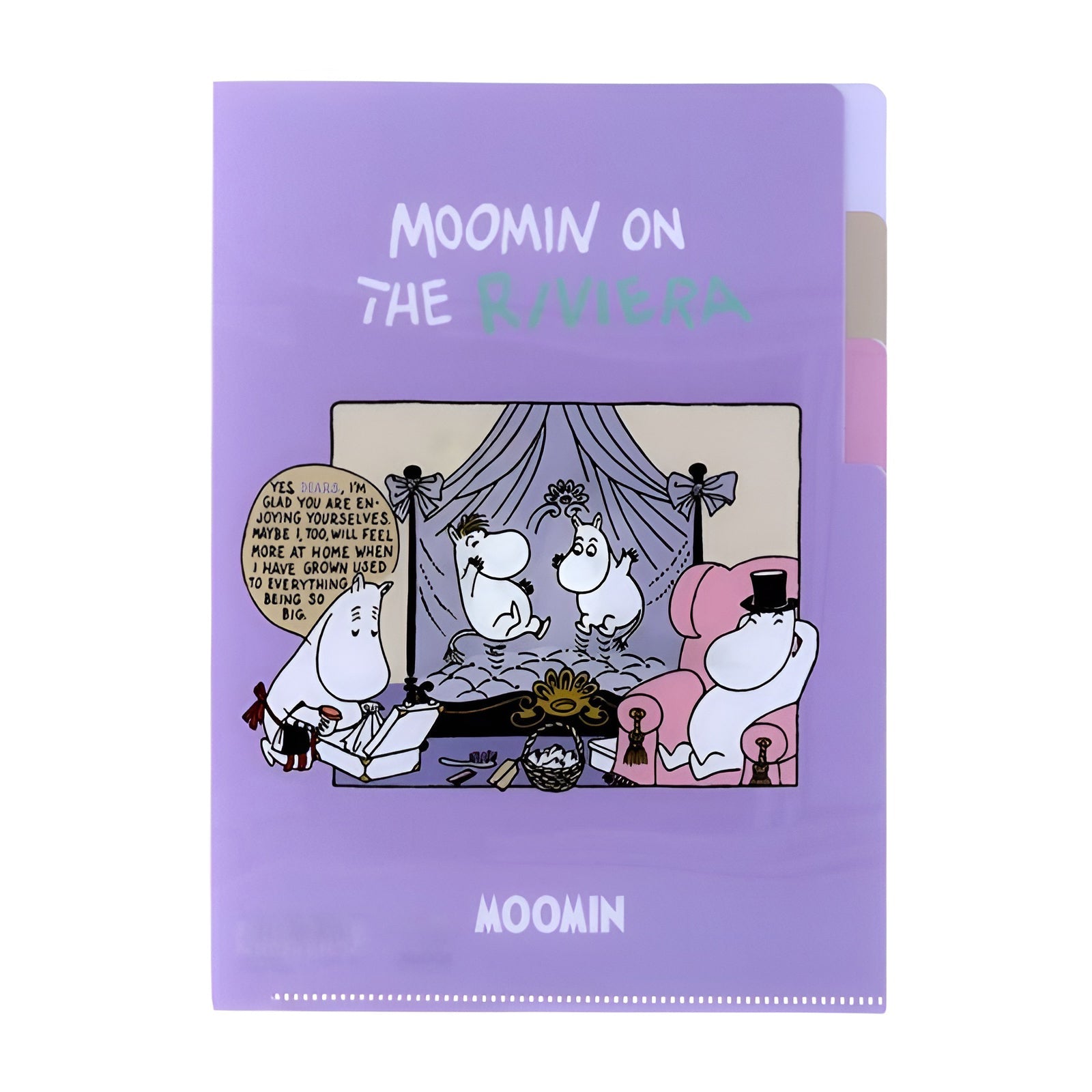 Moomin A5 Folder With Dividers - Moomin On The Riviera