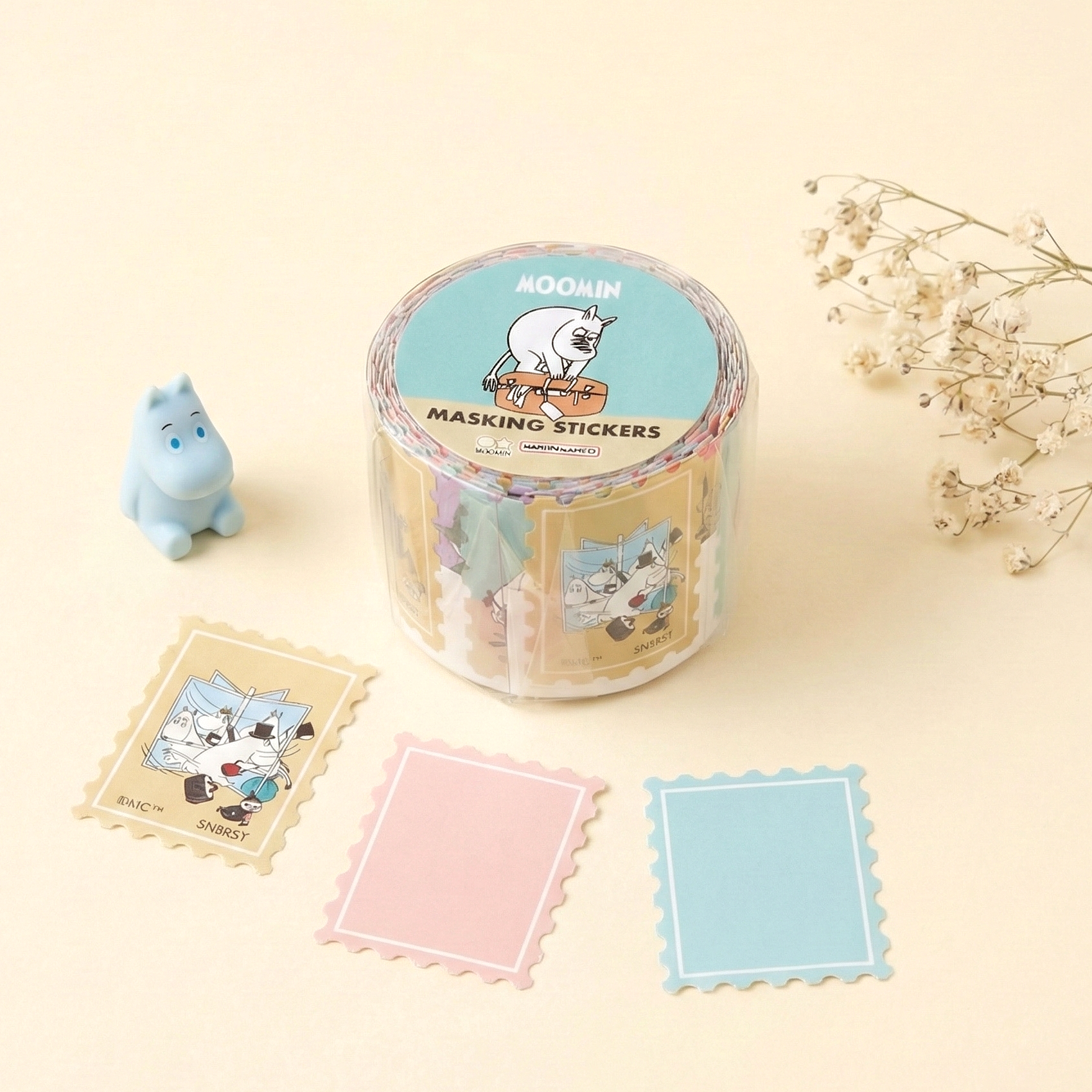 Moomin Washi Sticker Roll - Blue