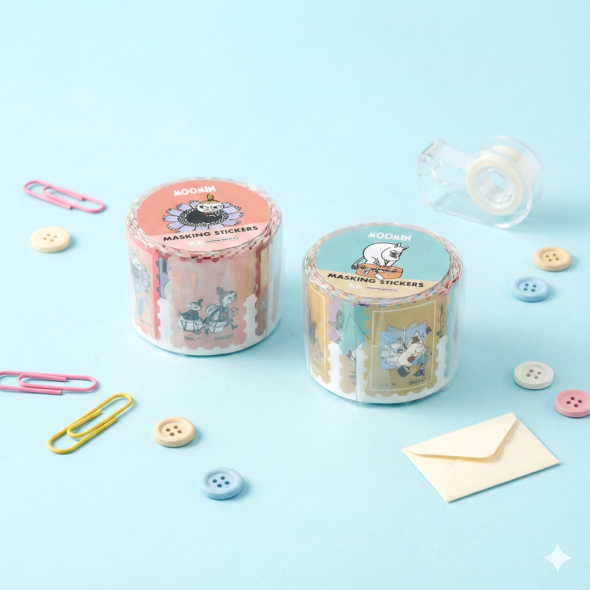Moomin Washi Sticker Roll - Pink