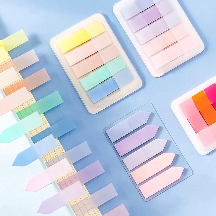 Morandi Translucent Index Sticky Notes