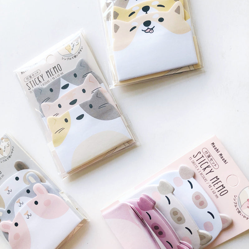 Moshi Moshi Animal Sticky Memo Pad