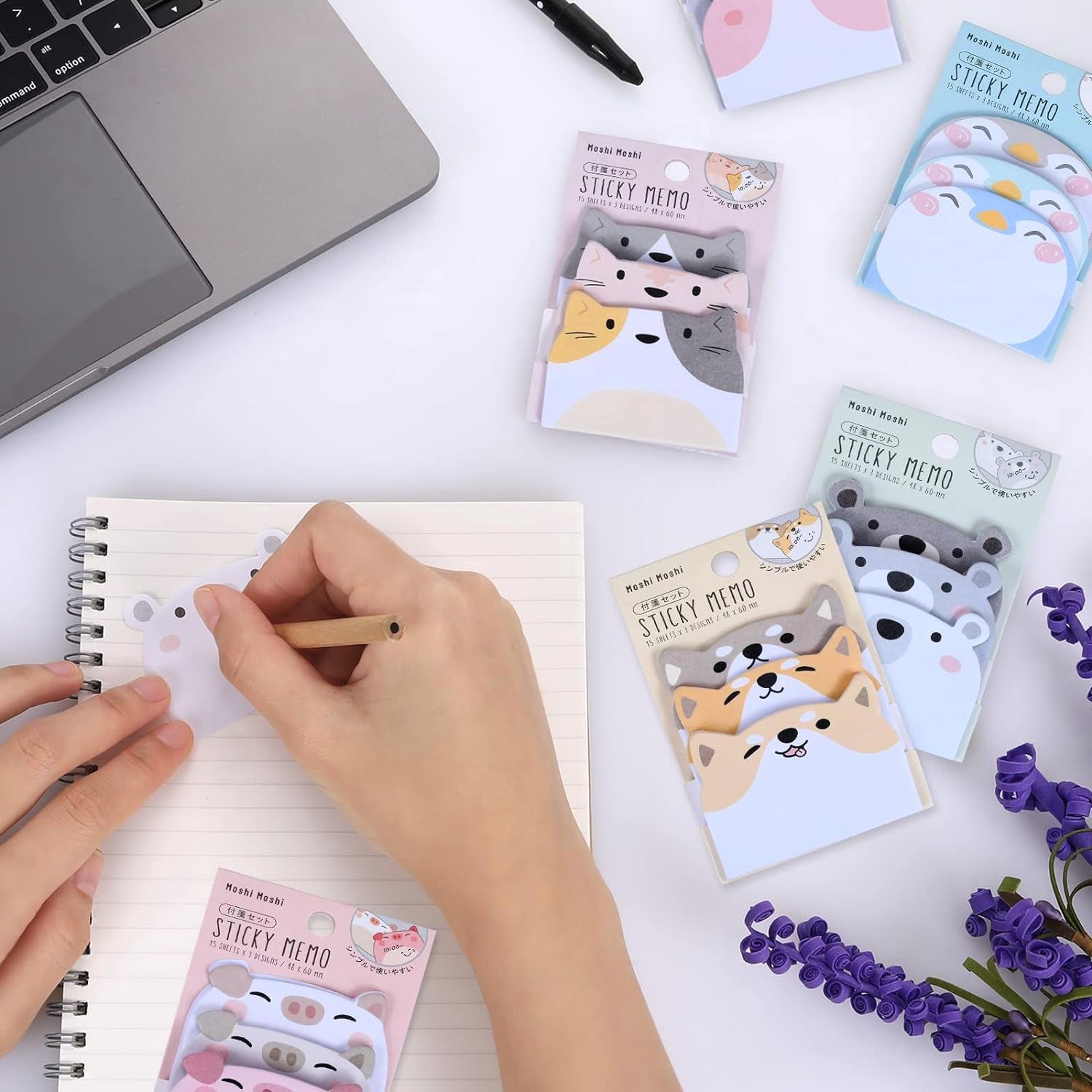 Moshi Moshi Animal Sticky Memo Pad