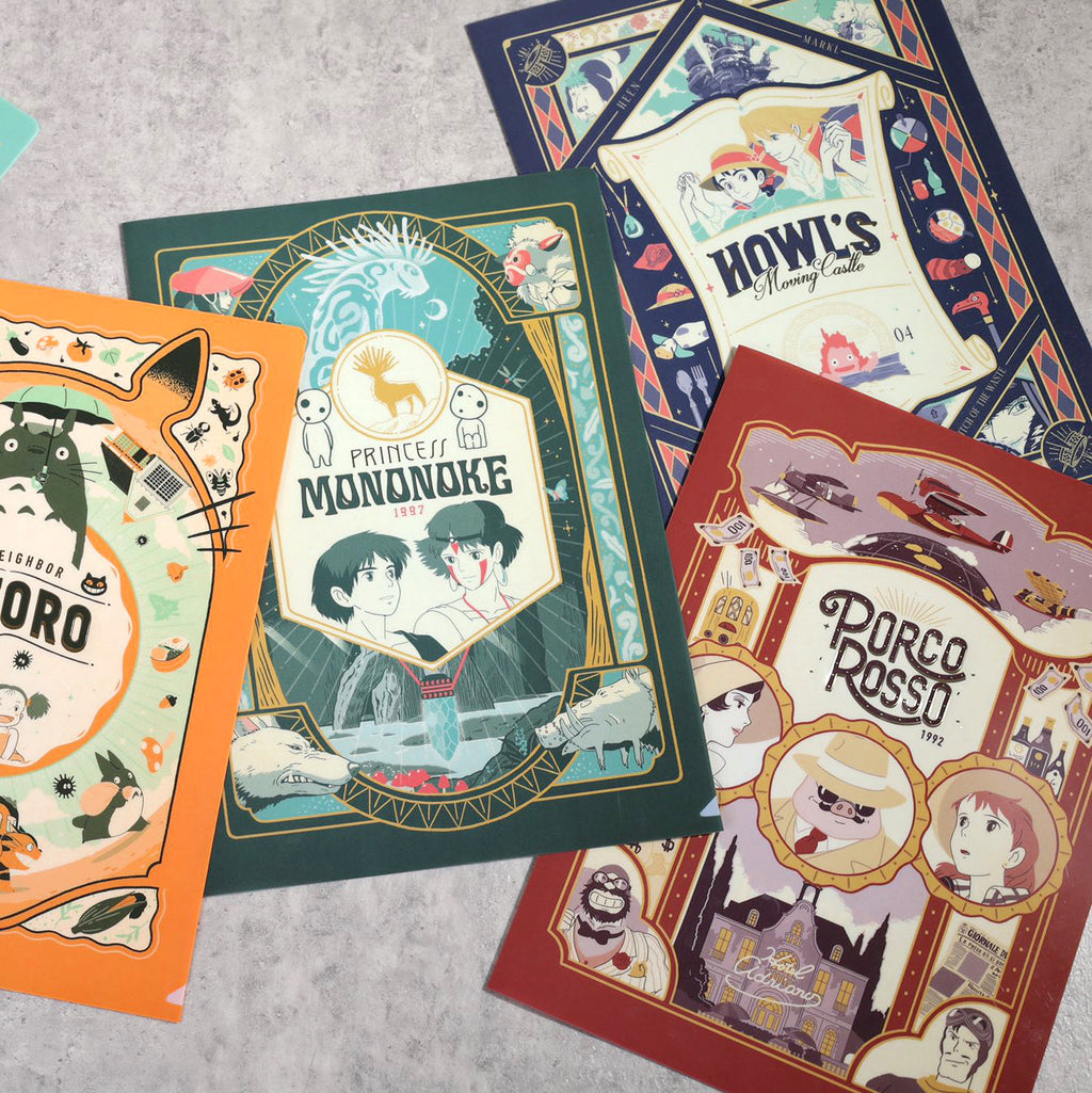 Movic Retro Frame Clear Folder - Howl's Moving Castle