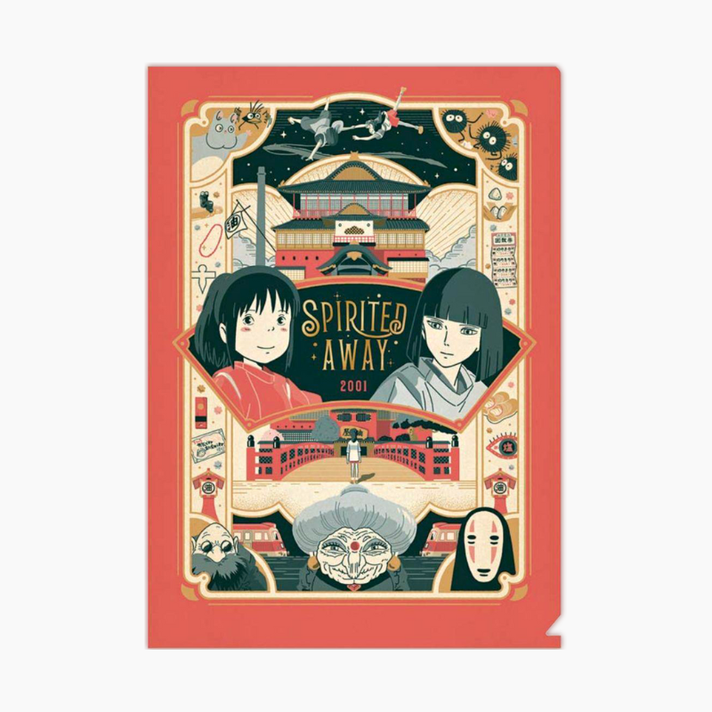 Movic Retro Frame Clear Folder - Spirited Away