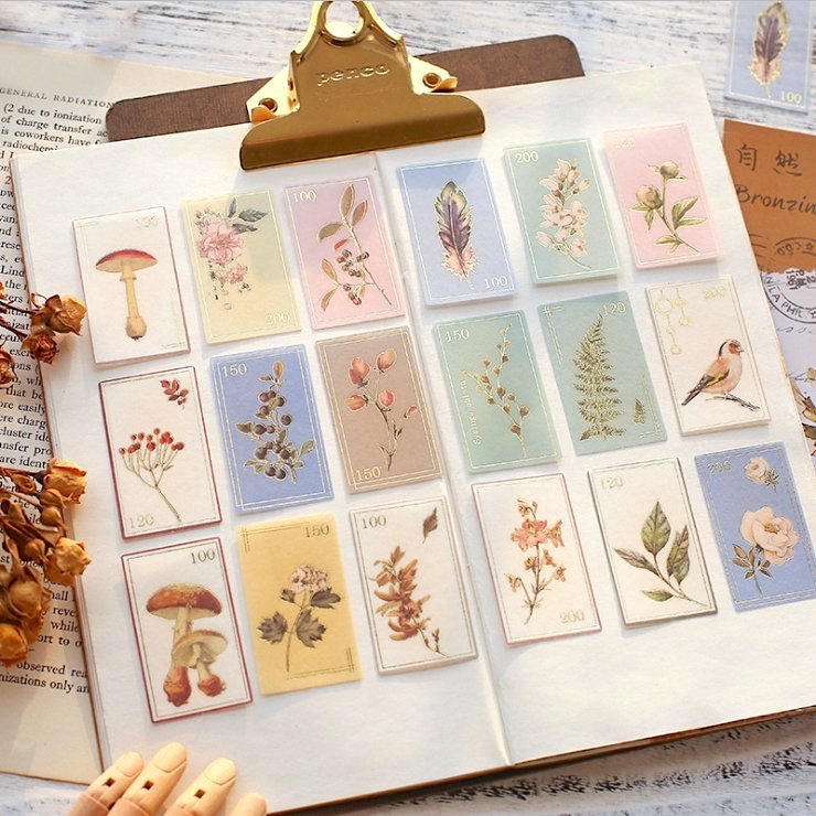 Mr Paper Bronzing Stickers - Post Office Stamps