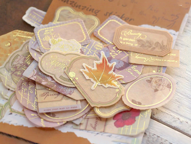 Mr Paper Bronzing Stickers - Post Office Stamps