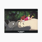 My Neighbor Totoro A4 Clear Folder - Napping On Totoro's Tummy